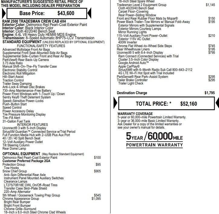 2022 RAM 2500 Tradesman
