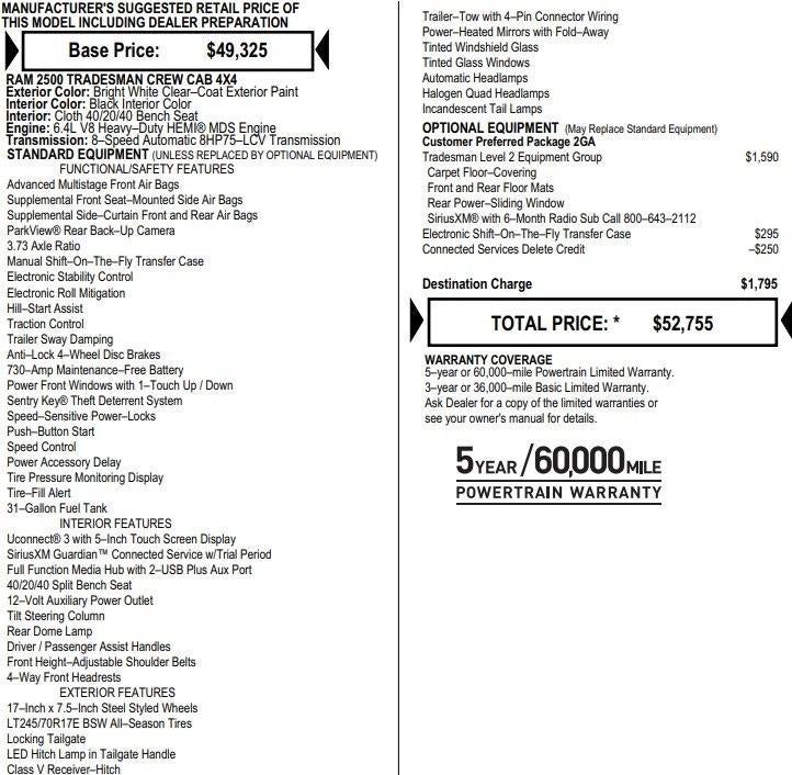 2022 RAM 2500 Tradesman