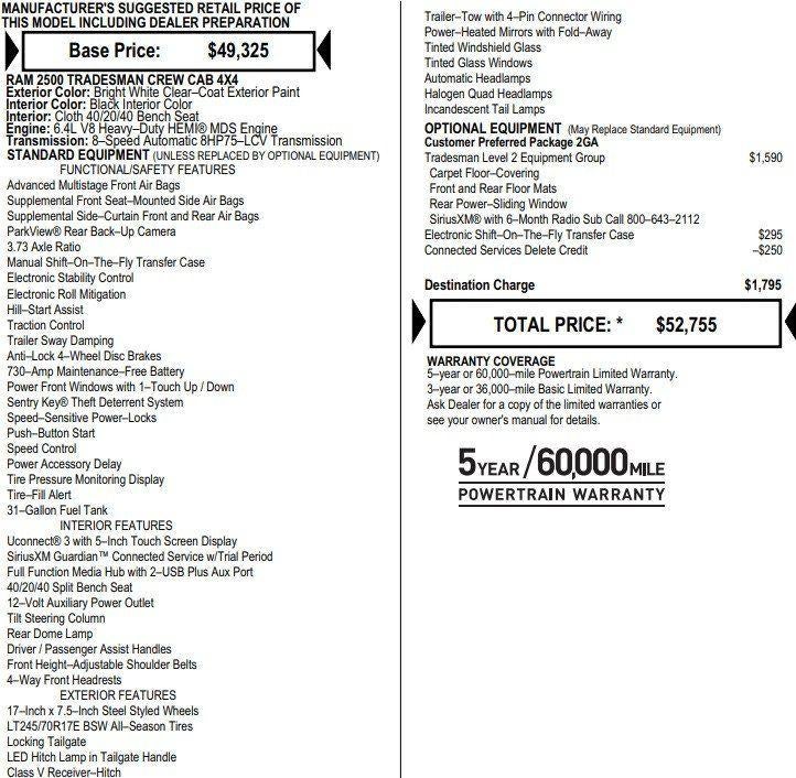 2022 RAM 2500 Tradesman