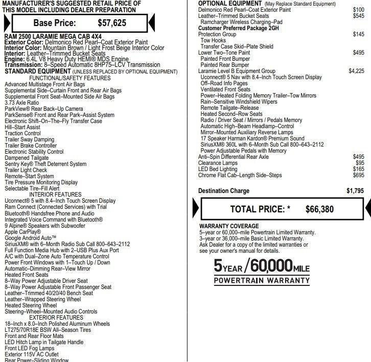 2022 RAM 2500 Laramie