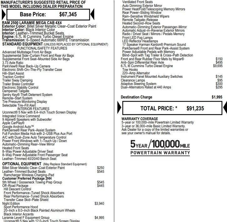 2023 RAM 2500 Laramie