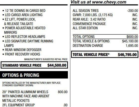 2021 Chevrolet Silverado 1500 LT All Star Edition