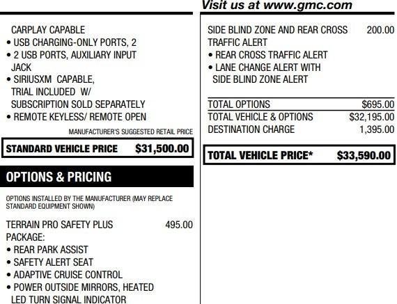 2023 GMC Terrain SLE