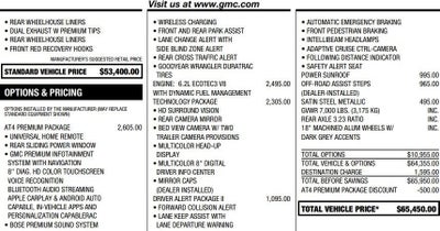 2020 GMC Sierra 1500 AT4