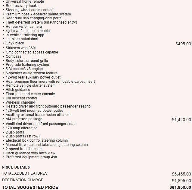 2021 GMC Sierra 1500 AT4
