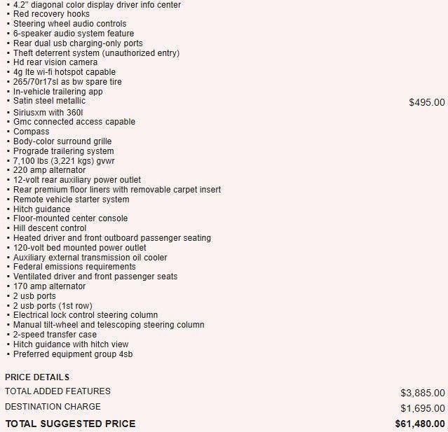2021 GMC Sierra 1500 AT4