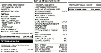 2025 GMC Sierra 1500 AT4