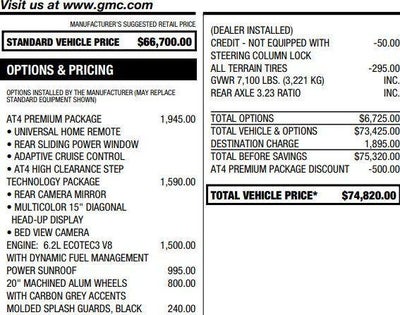 2023 GMC Sierra 1500 AT4