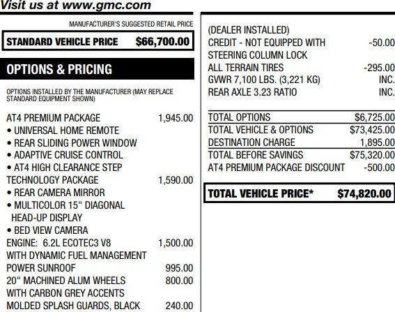 2023 GMC Sierra 1500 AT4