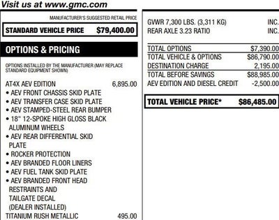 2025 GMC Sierra 1500 AT4X