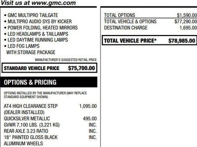 2022 GMC Sierra 1500 AT4X