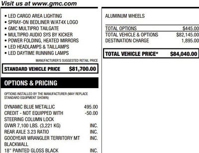 2023 GMC Sierra 1500 AT4X