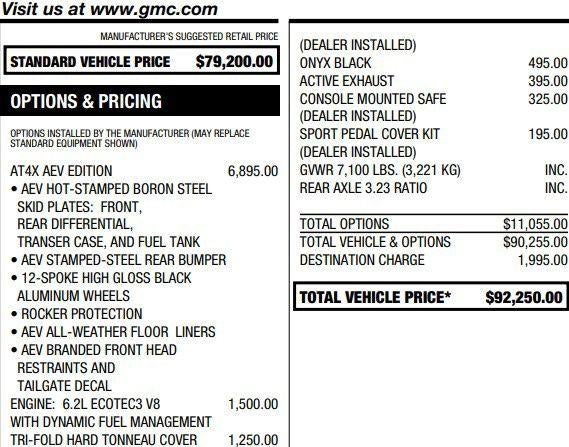2024 GMC Sierra 1500 AT4X