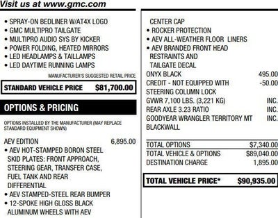 2023 GMC Sierra 1500 AT4X