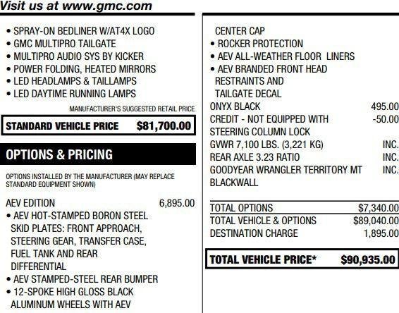 2023 GMC Sierra 1500 AT4X