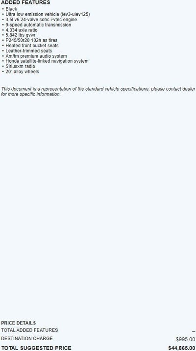 2018 Honda Pilot Touring