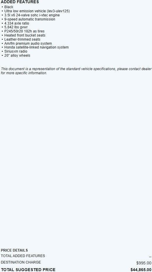 2018 Honda Pilot Touring