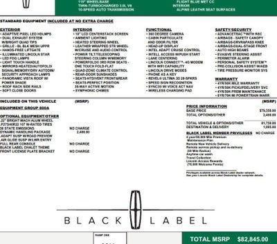 2022 Lincoln Aviator Black Label