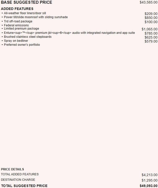 2016 Toyota Tundra 4WD Truck LTD