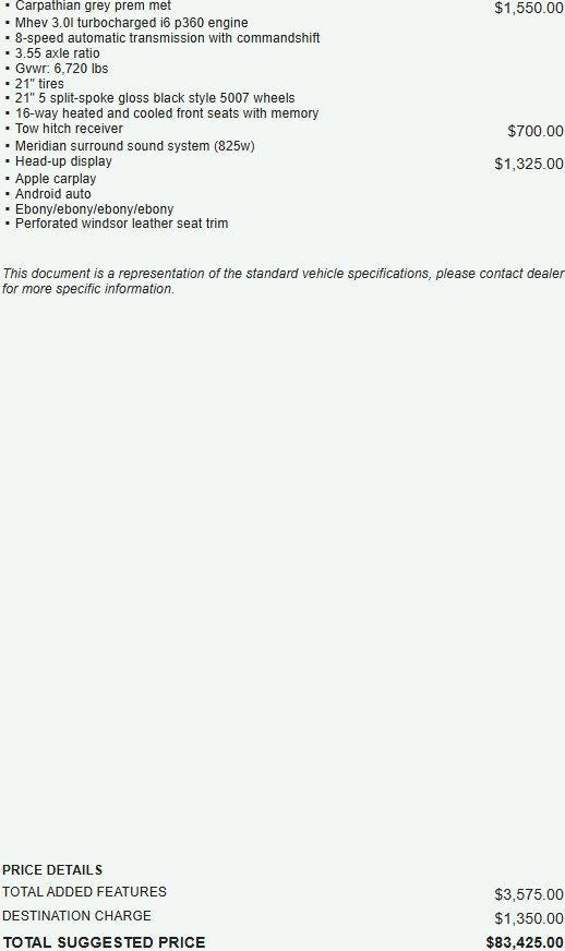 2021 Land Rover Range Rover Sport HSE Silver Edition MHEV