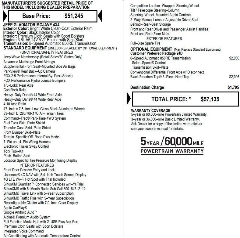 2023 Jeep Gladiator Mojave