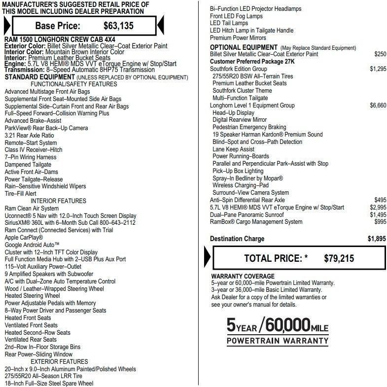 2023 RAM 1500 Longhorn