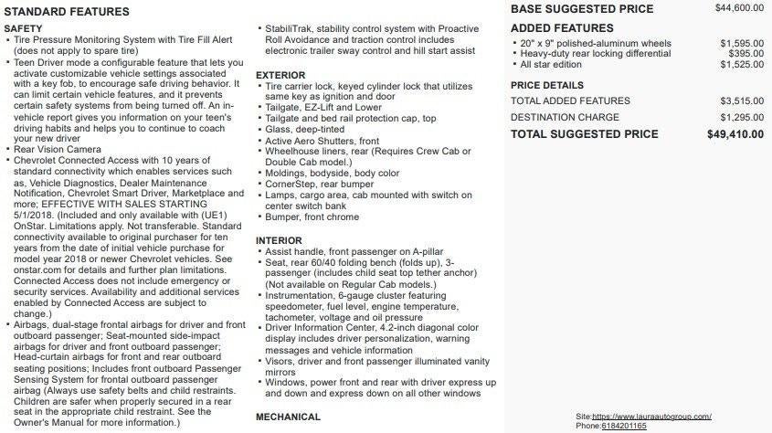 2018 Chevrolet Silverado 1500 LT