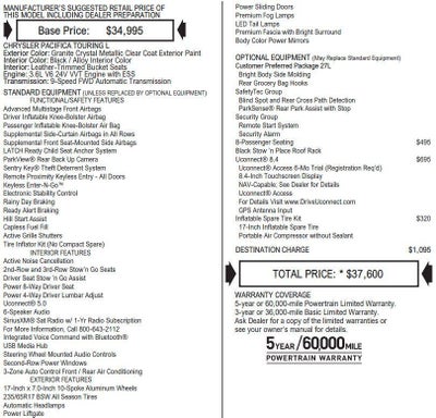 2017 Chrysler Pacifica Touring-L