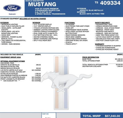2026 Ford Mustang GT Premium Fastback