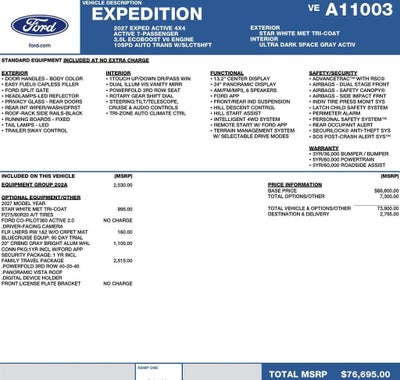 2027 Ford Expedition Active 4x4