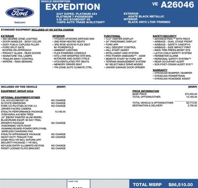 2027 Ford Expedition Platinum 4x4