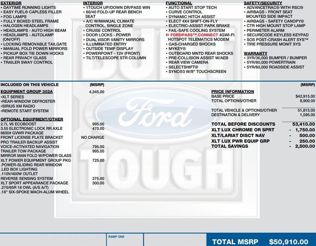 2019 Ford F-150 XLT 4WD SuperCrew 5.5' Box