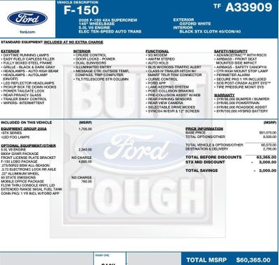 2026 Ford F-150 STX 4WD SuperCrew 5.5' Box