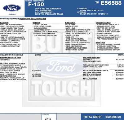 2026 Ford F-150 STX 4WD SuperCrew 5.5' Box