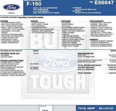 2026 Ford F-150 STX 4WD SuperCrew 5.5' Box