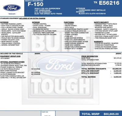 2026 Ford F-150 STX 4WD SuperCrew 5.5' Box