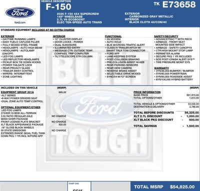 2026 Ford F-150 XLT 4WD SuperCrew 5.5' Box