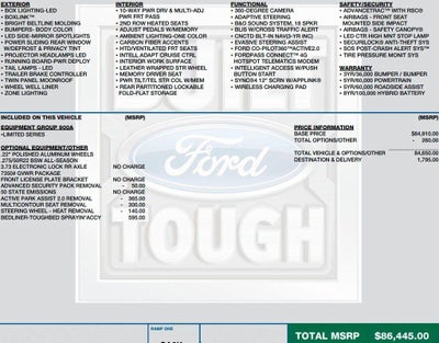 2023 Ford F-150 Limited 4WD SuperCrew 5.5' Box