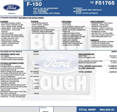 2026 Ford F-150 XLT 4WD SuperCrew 6.5' Box