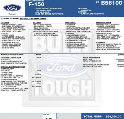 2026 Ford F-150 XLT 4WD SuperCrew 5.5' Box