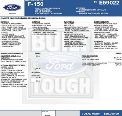 2026 Ford F-150 XLT 4WD SuperCrew 5.5' Box