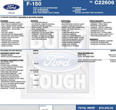 2026 Ford F-150 Tremor 4WD SuperCrew 5.5' Box
