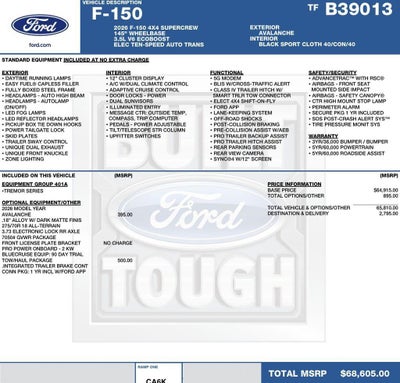 2026 Ford F-150 Tremor 4WD SuperCrew 5.5' Box