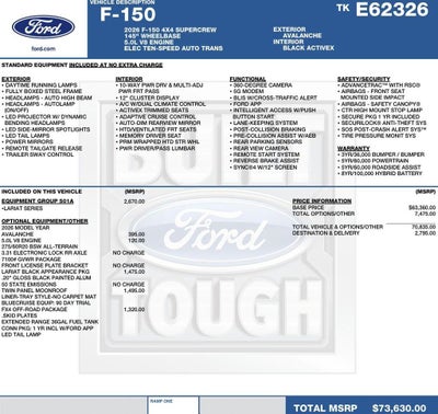 2026 Ford F-150 LARIAT 4WD SuperCrew 5.5' Box