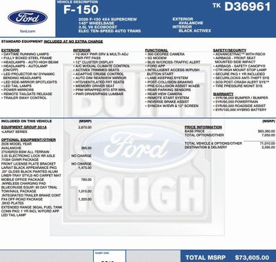 2026 Ford F-150 LARIAT 4WD SuperCrew 5.5' Box
