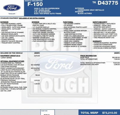 2026 Ford F-150 LARIAT 4WD SuperCrew 5.5' Box