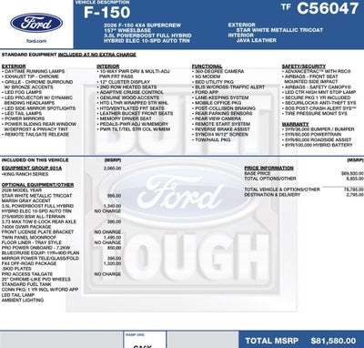 2026 Ford F-150 King Ranch 4WD SuperCrew 5.5' Box