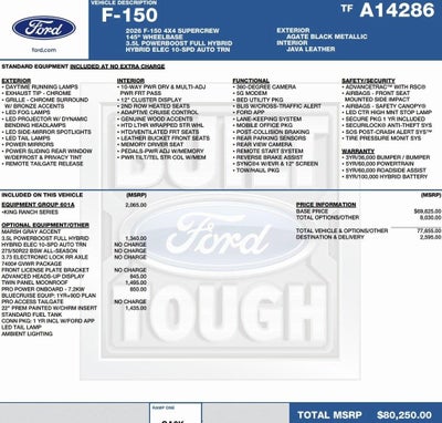 2026 Ford F-150 King Ranch 4WD SuperCrew 5.5' Box
