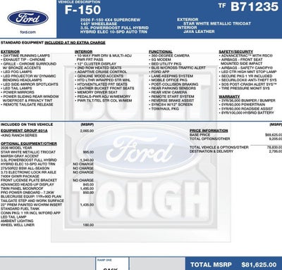 2026 Ford F-150 King Ranch 4WD SuperCrew 5.5' Box