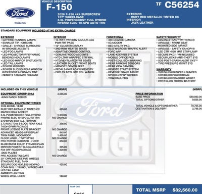 2026 Ford F-150 King Ranch 4WD SuperCrew 6.5' Box